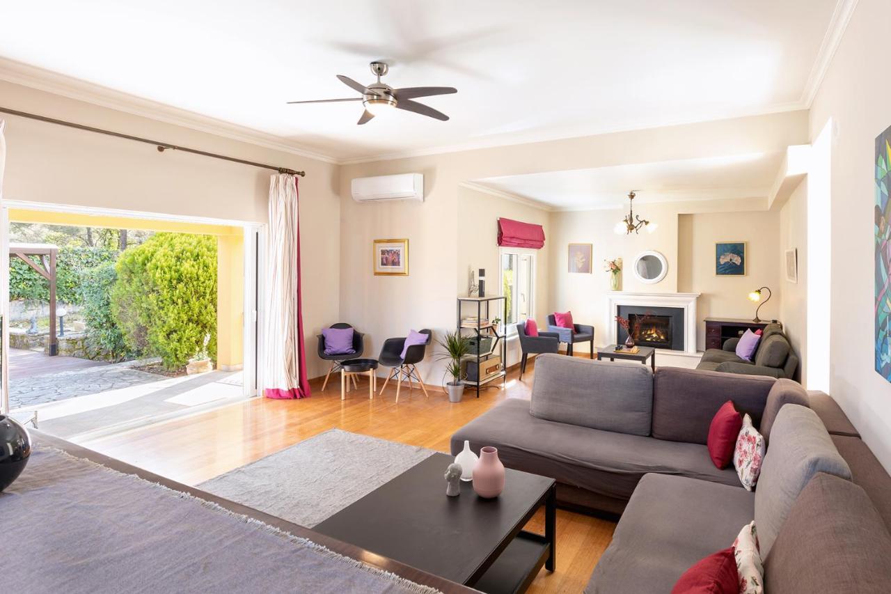 Spyrelia Villa With Private Pool & Outdoor Hot Tub Δασιά Εξωτερικό φωτογραφία